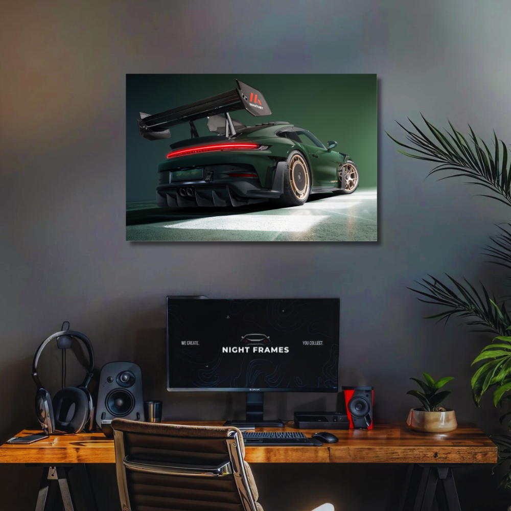 NightFrames GT3 RS Manthey NEON Poster