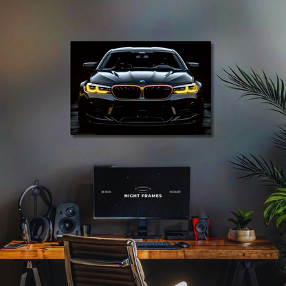 NightFrames BMW M5 NEON Poster