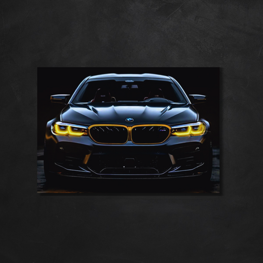 NightFrames BMW M5 NEON Poster