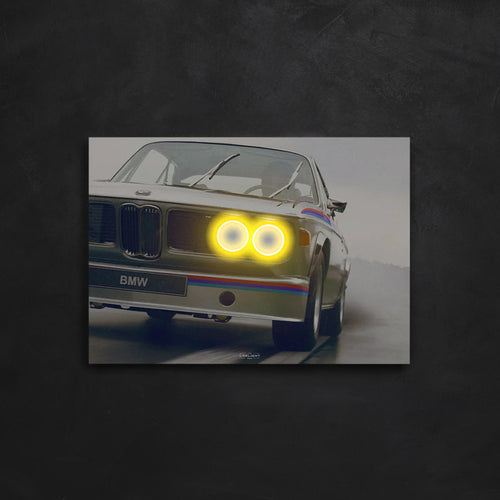 NightFrames BMW CSL 3.0 NEON Poster