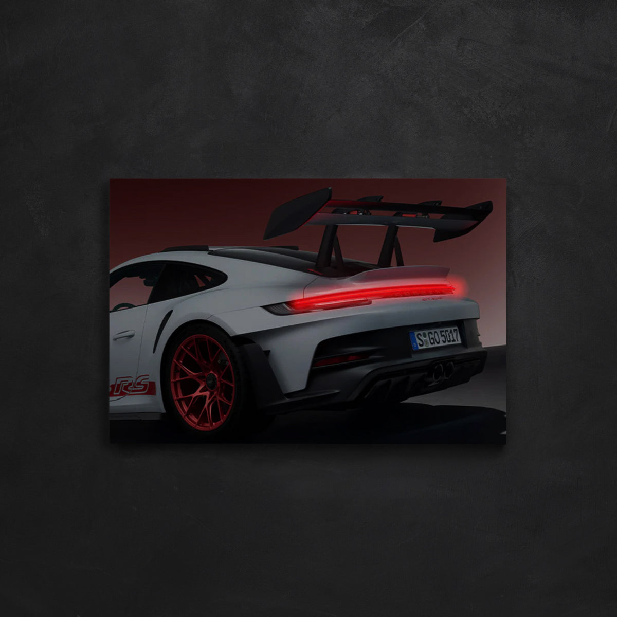 NightFrames GT3 RS NEON Poster