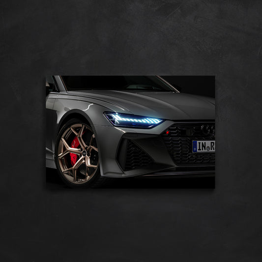 NightFrames Audi RS6 NEON Poster